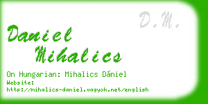 daniel mihalics business card
